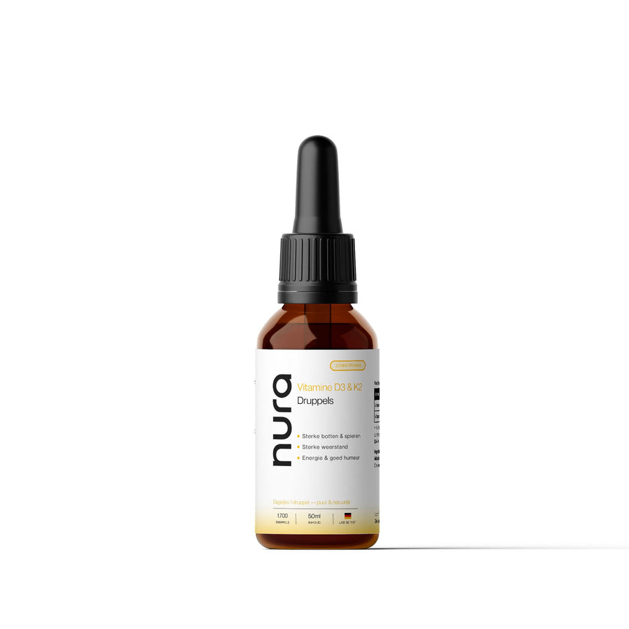 Nura Vitamine D3 & K2 Druppels - Puur & Natuurlijk - 50ml