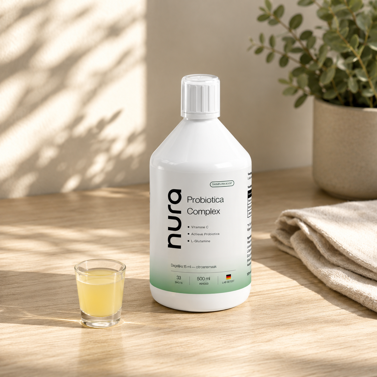 Nura Probiotica Shots - Citroensmaak - 500ml