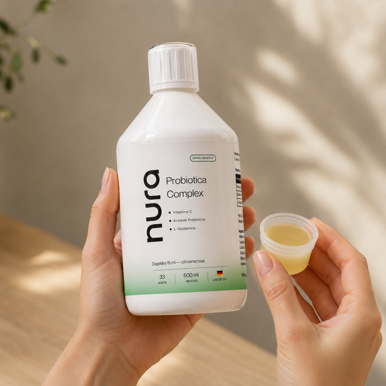 Nura Probiotica Shots - Citroensmaak - 500ml