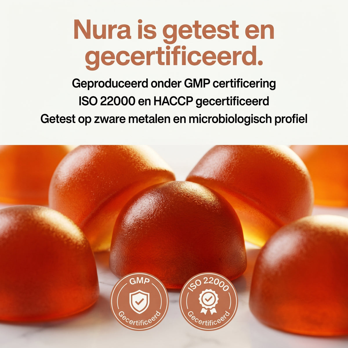 Nura Ashwagandha Gummies - Mangosmaak - 60 Gummies