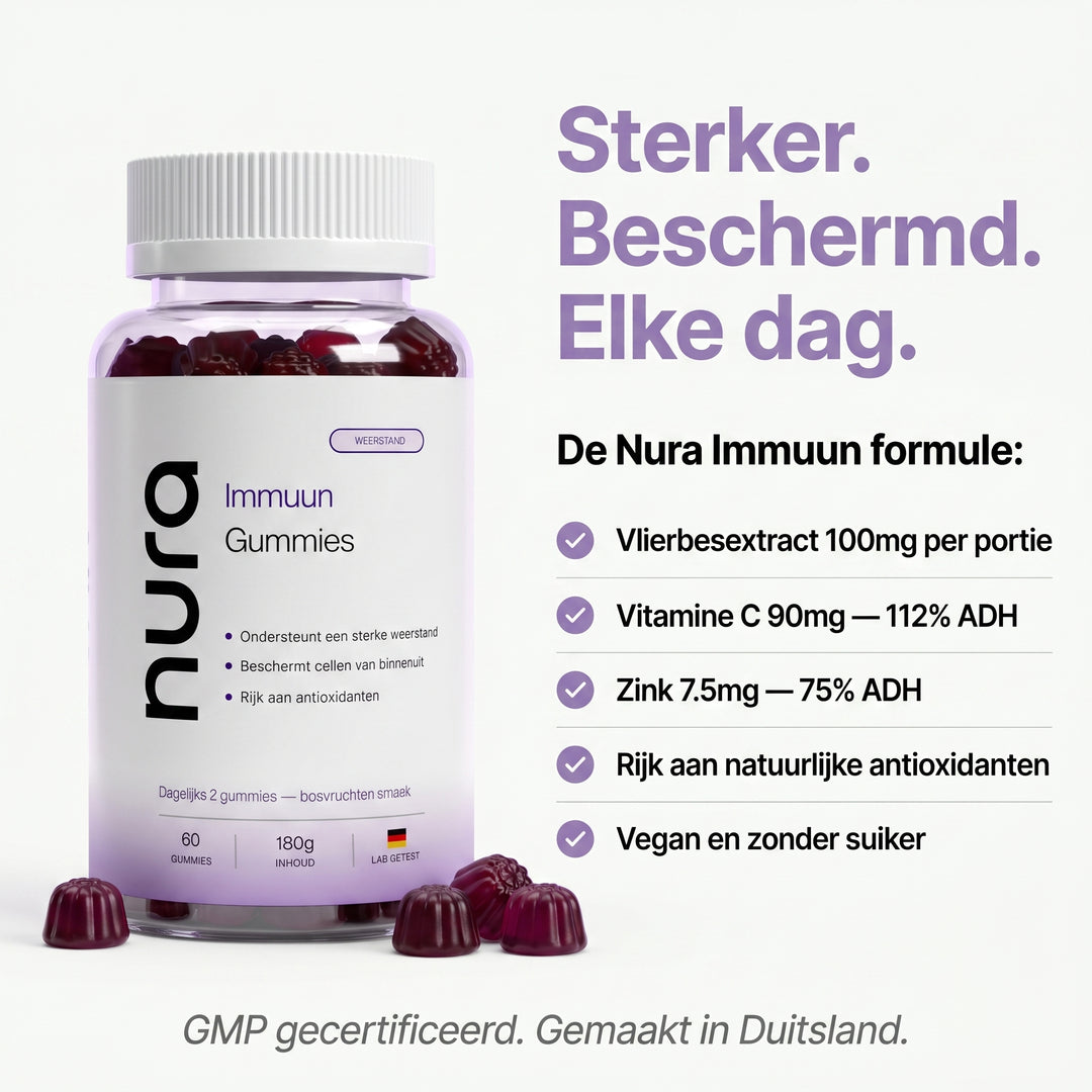 Nura Elderberry + Vitamin C + Zinc Gummies - 60 pcs.