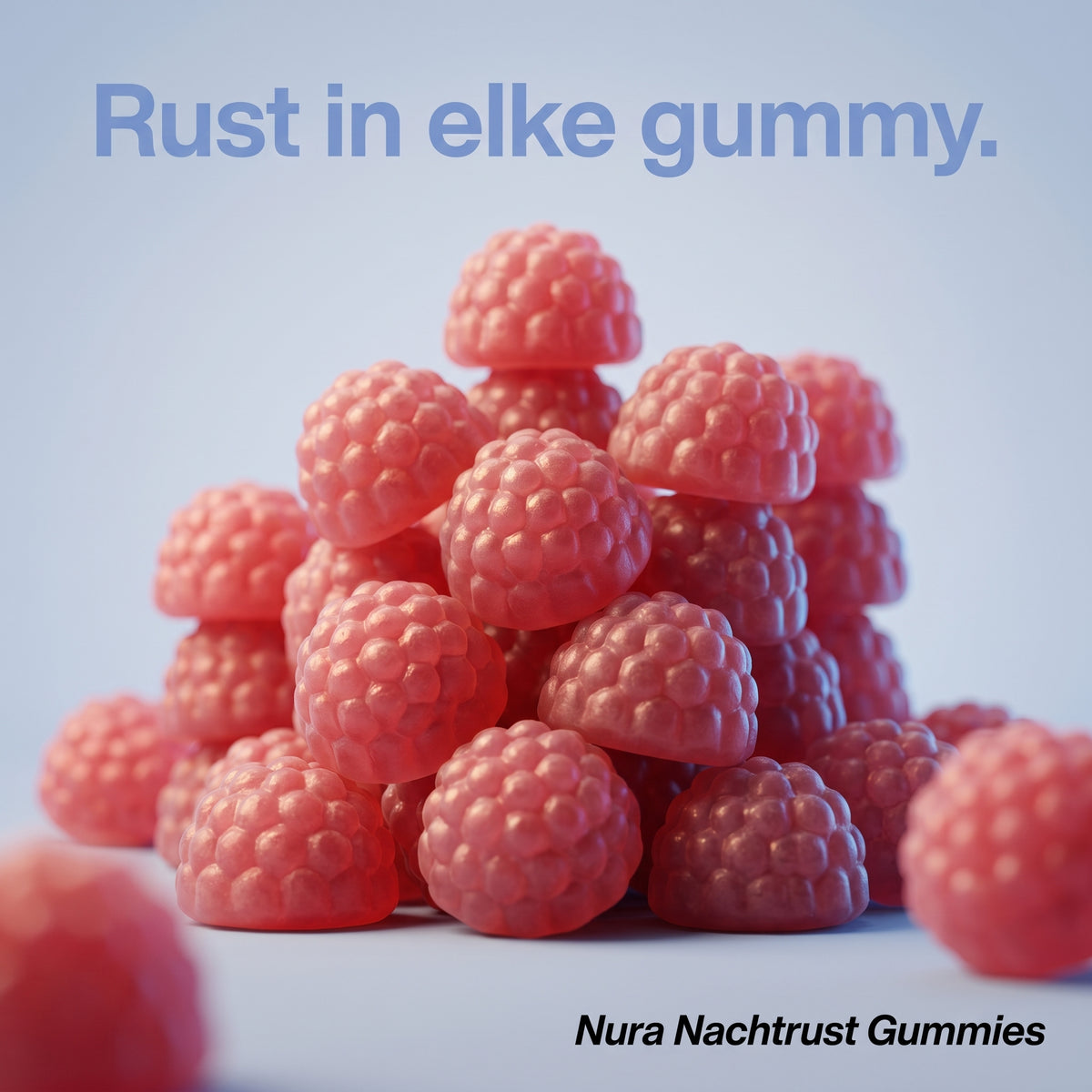 Nura Nachtrust Gummies - Frambozensmaak - 60 Gummies