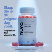 Nura Nachtrust Gummies - Frambozensmaak - 60 Gummies