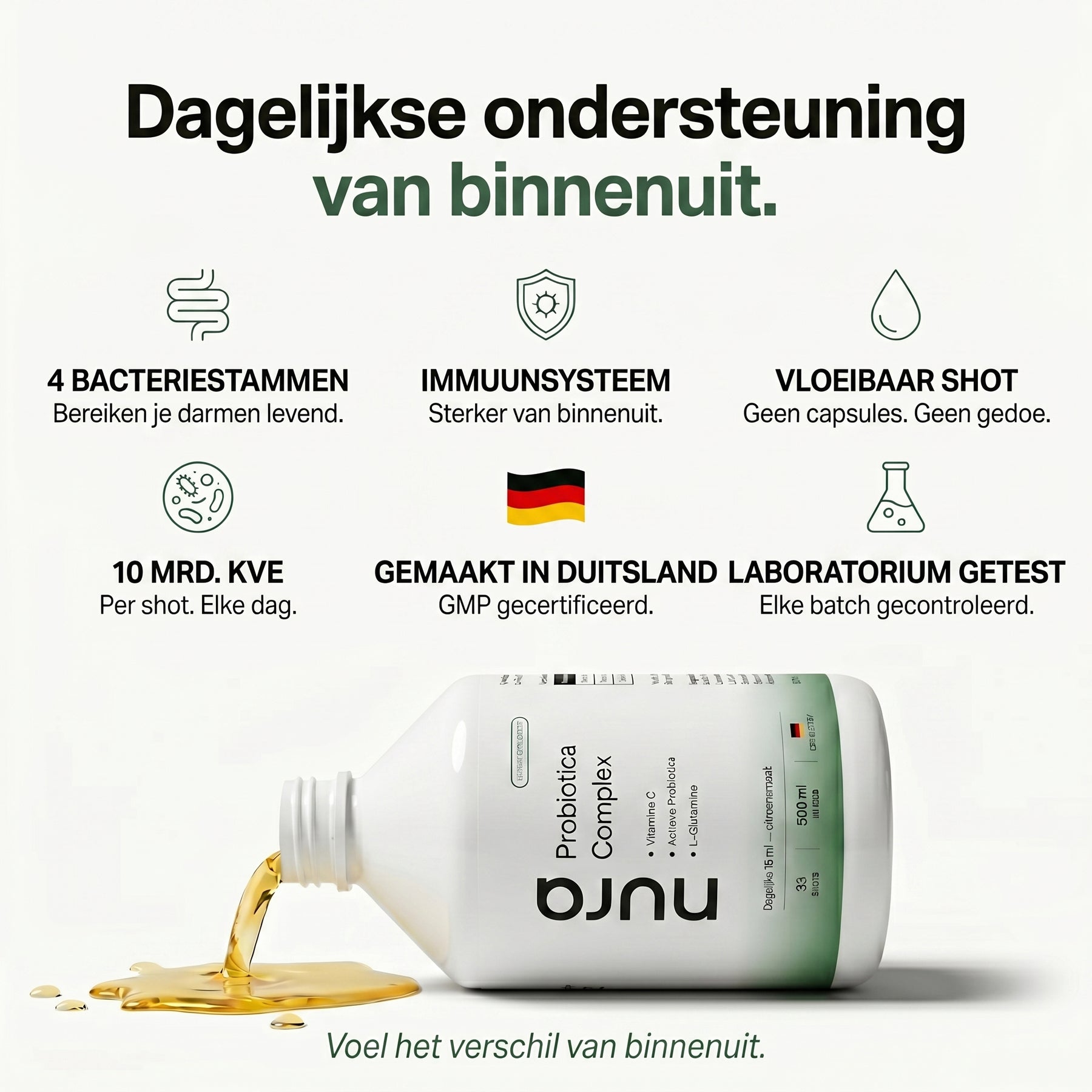 Nura Probiotica Shots - Citroensmaak - 500ml