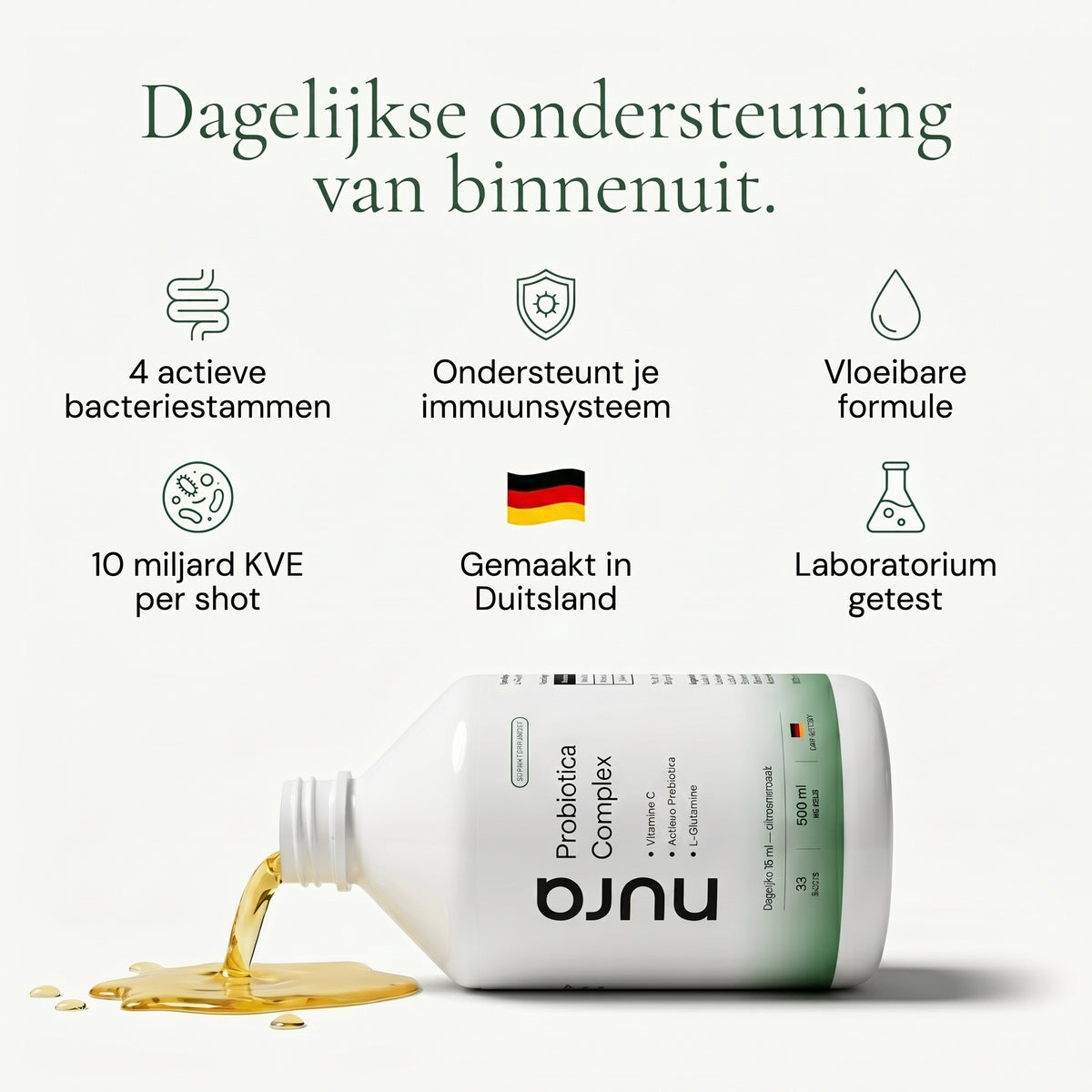 Nura Probiotica Shots - Citroensmaak - 500ml