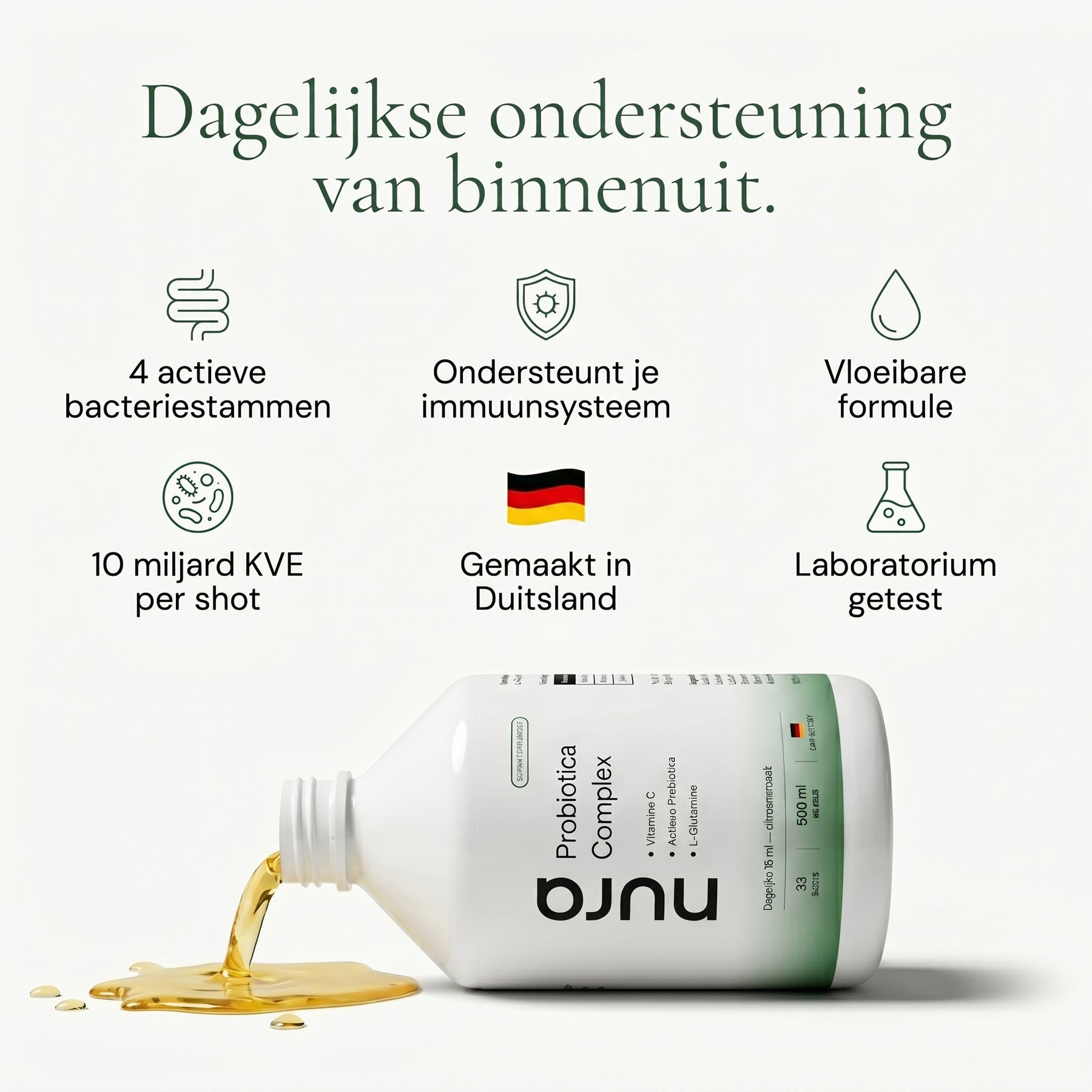 Nura Probiotica Shots - Citroensmaak - 500ml