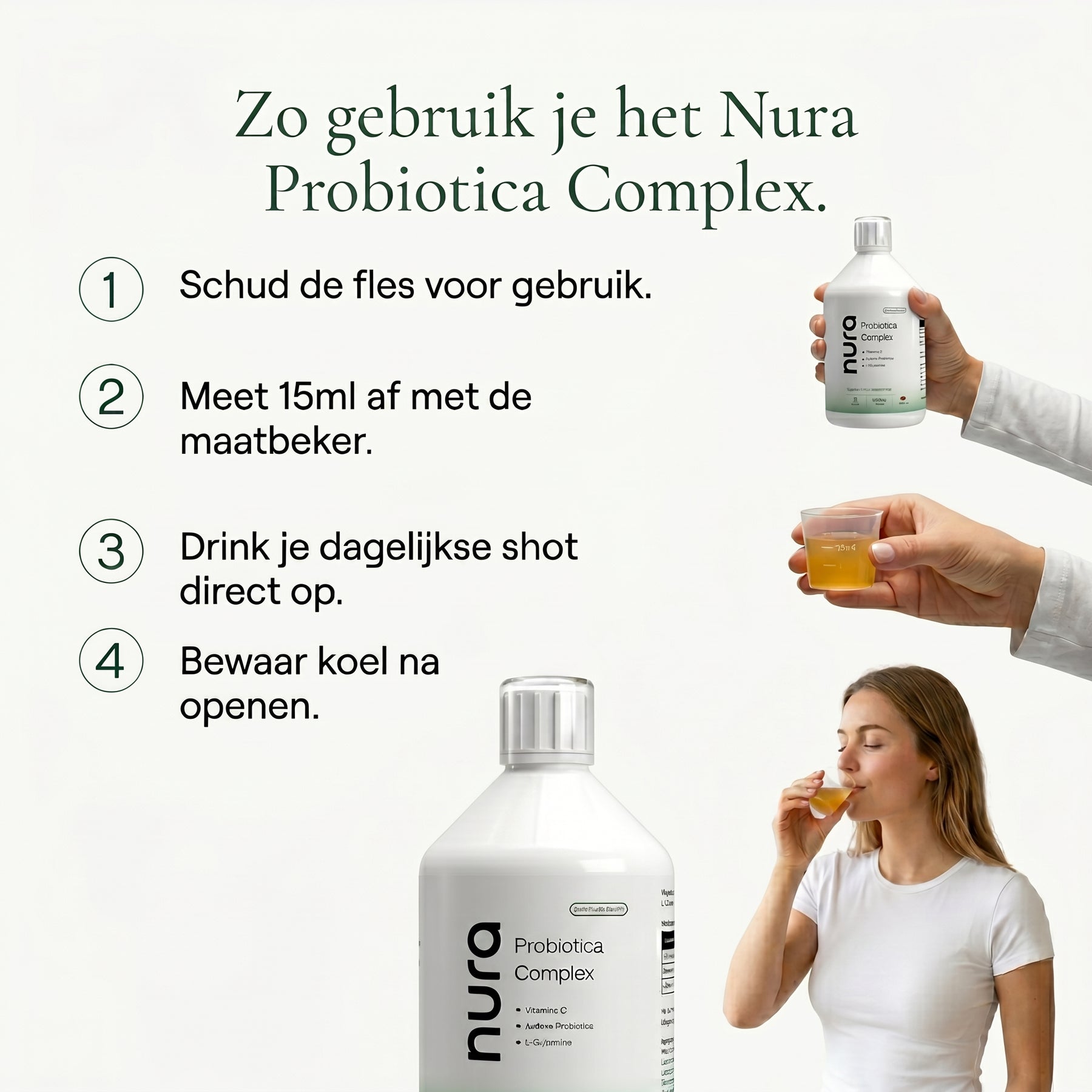 Nura Probiotica Shots - Citroensmaak - 500ml